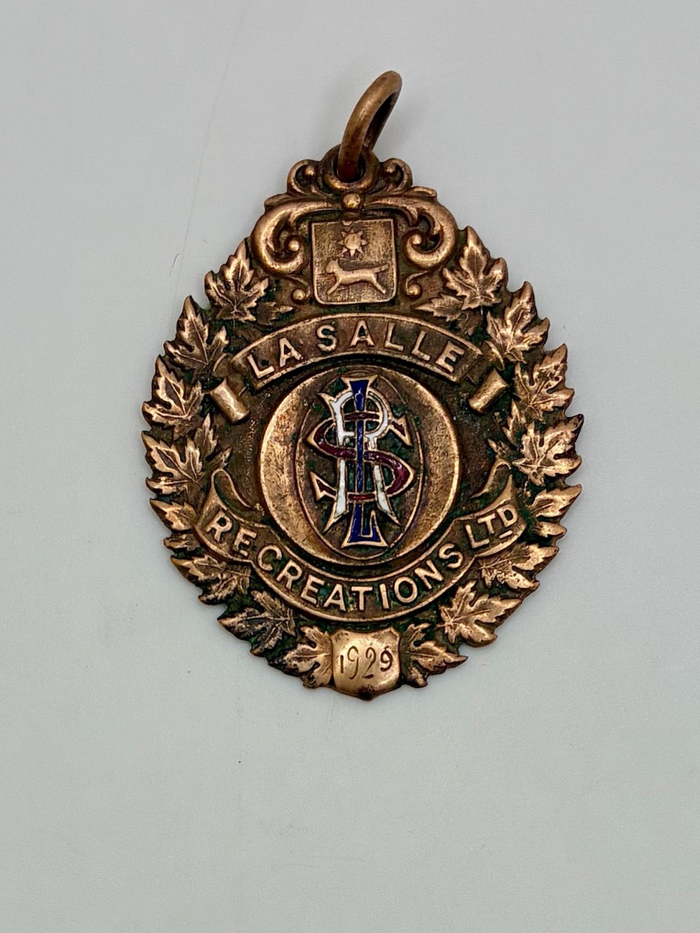 Antique bronze Vancouver bowling medal